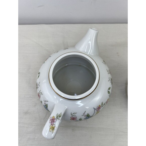 Vintage Andrea by‎ Sadek 3 pc Porcelain Teapot & Tea Cup Floral Made In Japan - Picture 5 of 9